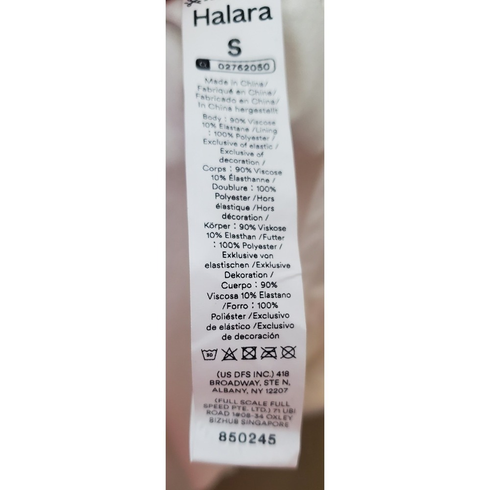 Halara Dress S White Gather Waist Great Draping Midi Batwing Tummy Control Flowy - Picture 11 of 11